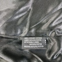 Women's Genuine Leather Black Full Zip Pockets Jacket Measured Chest 40" image 10