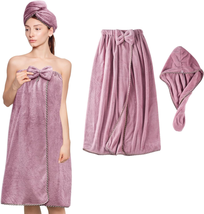 Mothers Day Gifts for Mom Women Her, Women Microfiber Bath Towel Wrap - Adjustab - £28.59 GBP