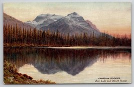 Canadian Rockies Bow Lake Mount Hector Tuck Oilette Hanover PA Adv Postc... - $8.95