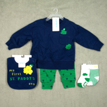 Carters 2-Piece St. Patricks&#39;s Day Outfit Boy Girl Baby 6-9 month W/ Socks Bib - £7.79 GBP
