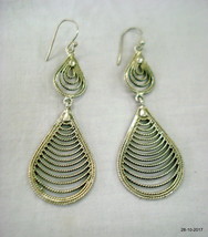 vintage earrings sterling silver earrings handmade tribal earring pair - £62.51 GBP