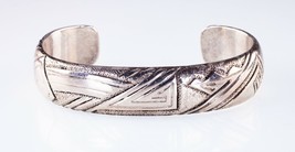 Amazing Navajo Thomas Singer Sterling Silver Cuff Bracelet - $400.20