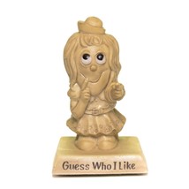 Vintage Russ Berrie &amp; Co. 1988 Guess Who I Like Resin Figurine Statue Trophy USA - £7.88 GBP