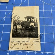 rppc postcard Jitney Mule Cart Suwannee Springs Florida 1912 Carriage - $11.87