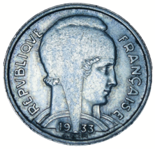 France 5 Francs, 1933~Rare~1 Year Type~Free Ship #A195 - £13.97 GBP