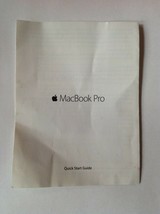 Apple MacBook Pro 2016 Quick Start Guide  - $14.84