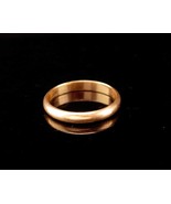 14K GOLD Ring womens wedding ring Vintage yellow GOLD Size 5 1/2 band vi... - £259.79 GBP