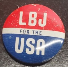 LBJ for the USA campaign pin - Lyndon Baines Johnson - £6.60 GBP