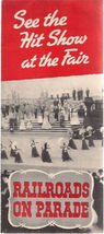 1940 NEW YORK WORLD'S FAIR Railroads on Parade 12-page illustrated brochure - $14.84