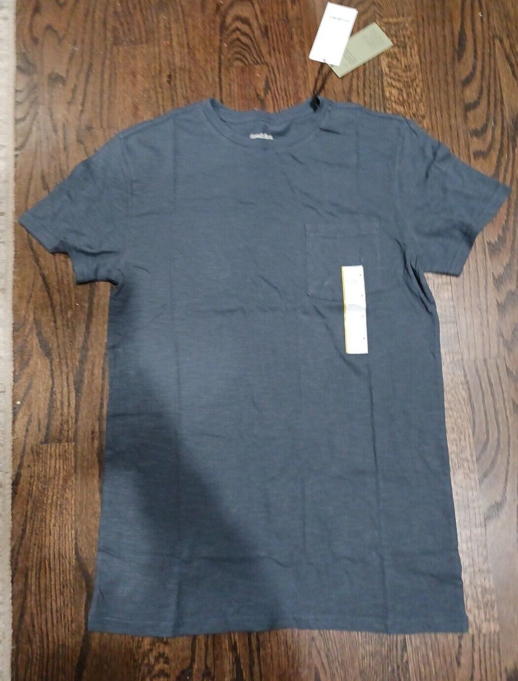 Goodfellow &amp; Co. shirt Short Sleeve subdued Blue Size S pocket NWT - $3.96