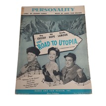 Road To Utopia Vintage Sheet Music 1945 Piano Voice Easy Listening Crosb... - $14.03
