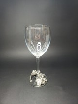 Arthur Court Designs Safari Silver Monkey w Butterfly Wine Glass Cast Aluminum  - $128.29