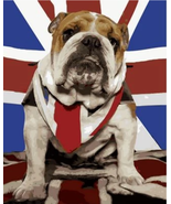 Bulldog and Flag Digital Cross Stitch Chart - £3.92 GBP
