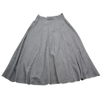 Bonnie and Norma Skirt Womens 12 Gray Solid A Line Maxi Long Side Button... - $22.65