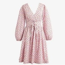 J.Crew Sz 10 Gretchen Cotton Poplin Dress Peony Floral V-Neck Mini $298 ... - £43.52 GBP