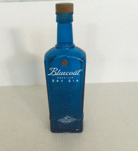 Empty Bluecoat American dry gin bottle blue embossed bottle artisan spirit  - $362.91 MXN