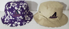 Diamondbacks Reversible Purple Flowers ~ Beige Floppy / Bucket Hat SGA 2003 NEW - £11.76 GBP