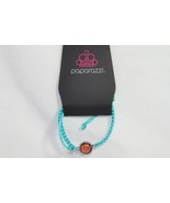 Kids Bracelet (new) TEAL  BRAIDED CORD W/ MULTI-COLORED DESIGN - £4.14 GBP