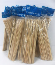 1300 Royal 8&quot; inch Round Bamboo Skewers R808~Meat Shish Kabob BBQ Grilling Oven - £31.03 GBP