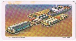 Brooke Bond Red Rose Tea Card #16 Mackenzie River Barges The Arctic - £0.78 GBP