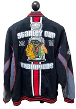 Chicago Blackhawks 2010 Stanley Cup Champions NHL Jacket Mens Small JH D... - $45.45