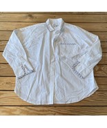 Joie Women’s Button up collared shirt size M White CA - £15.56 GBP