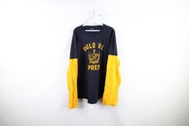 Vintage 90s Polo Sport Ralph Lauren Mens 2XL Spell Out Prep Long Sleeve T-Shirt - £54.40 GBP