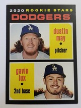2020 Rookie Stars Dodgers Mlb Baseball Card Topps # 188 Dustin May / Gavin Lux - £3.92 GBP