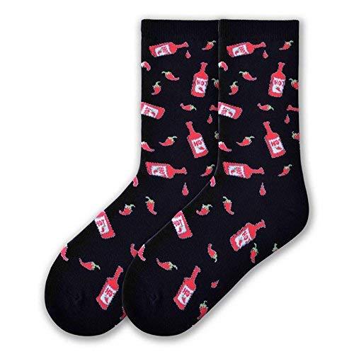 K. Bell Womens Cotton Blend Novelty Crew Socks (Hot n&#39; Spicy) - $12.00