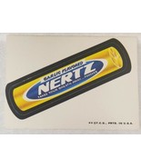 1973 Topps Wacky Garlic Flavored Nertz Sticker Card White Back 2nd Series - £11.52 GBP