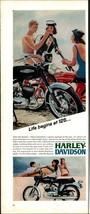 1968 Rapido 125cc Harley Davidson Motorcycle Print Ad 6x13.5 a3 - $24.11