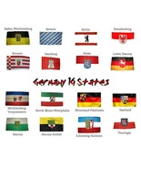 3X5 Ft Lot German 16 States Germany Flags Flag 3'X5' - $88.88