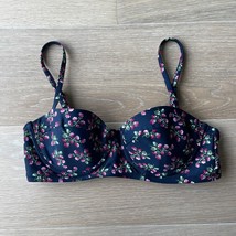 J.Crew Strappy Underwire Bikini Top Twilight Berry 32C - $24.99
