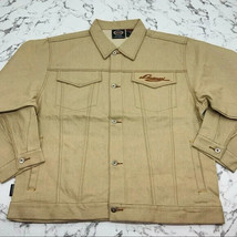 Men&#39;s Davoucci Khaki Rust Casual Denim Jacket NWT - $98.00