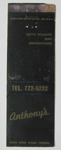 Anthony&#39;s Restaurant &amp; Supper Club - Portland, Maine 20 Strike Matchbook Cover - £1.18 GBP