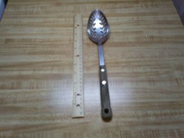 Vintage Happy Home W stainless steel serving spoon - $33.20