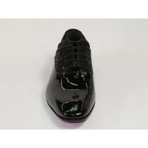 Men's GENIO Patent Leather Red Sole Shoes Formal 120196618 Black Stones image 2