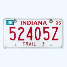 1995 United States Indiana Base Trailer License Plate 52405Z - $244.80 MXN