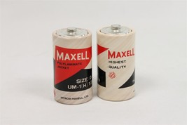 Vintage Maxell Size D UM-1(H) Batteries Polylaminate Jacket No Electric Charge - £12.73 GBP