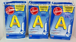 9 Bags Hoover Vacuum Filter Bags Type A Allergen Filtration 4010100A NEW - $9.85