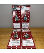 NOS Vtg 70s 80s Lot of 4 SILVER ICICLES 1000 18&quot; Strands Flame Resistant... - $19.79