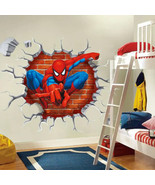Spiderman 3D Wall Sticker Kid Boys Bedroom Decor Removable Paper Decal F... - $22.95