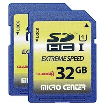 32GB Class 10 SDHC Flash Memory Card SD Card by Micro Center (2 Pack) - £14.14 GBP