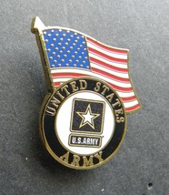 Army Veteran Vet Usa Flag Eagle Lapel Pin Badge 1 X 1.25 Inches - £4.28 GBP