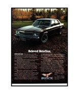 1977 Buick Skylark Sedan Vintage Print Ad Autumn Fall Leaves Driveway Wa... - $10.97