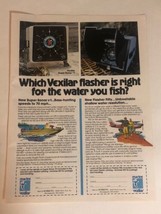 vintage Vexilar Flasher Bass Fishing Print Ad Advertisement pa1 - £5.51 GBP
