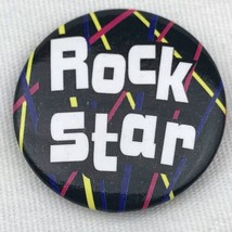 Rock Star Pin Button Pinback Vintage Small - £7.78 GBP