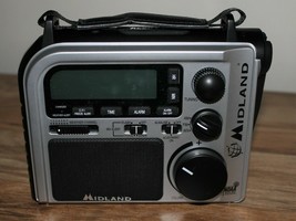 Midland ER102 Emergency Radio battery crank power weather alert AM/FM fl... - £37.18 GBP
