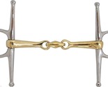 Horse Professional Equine Full Cheek Snaffle 4-1/2&quot; Brass Mouth Horse Bi... - $34.99