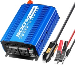 This 500W Car Power Inverter Adapter Features Two Ac Outlets, A 2 Amp Usb - $51.96